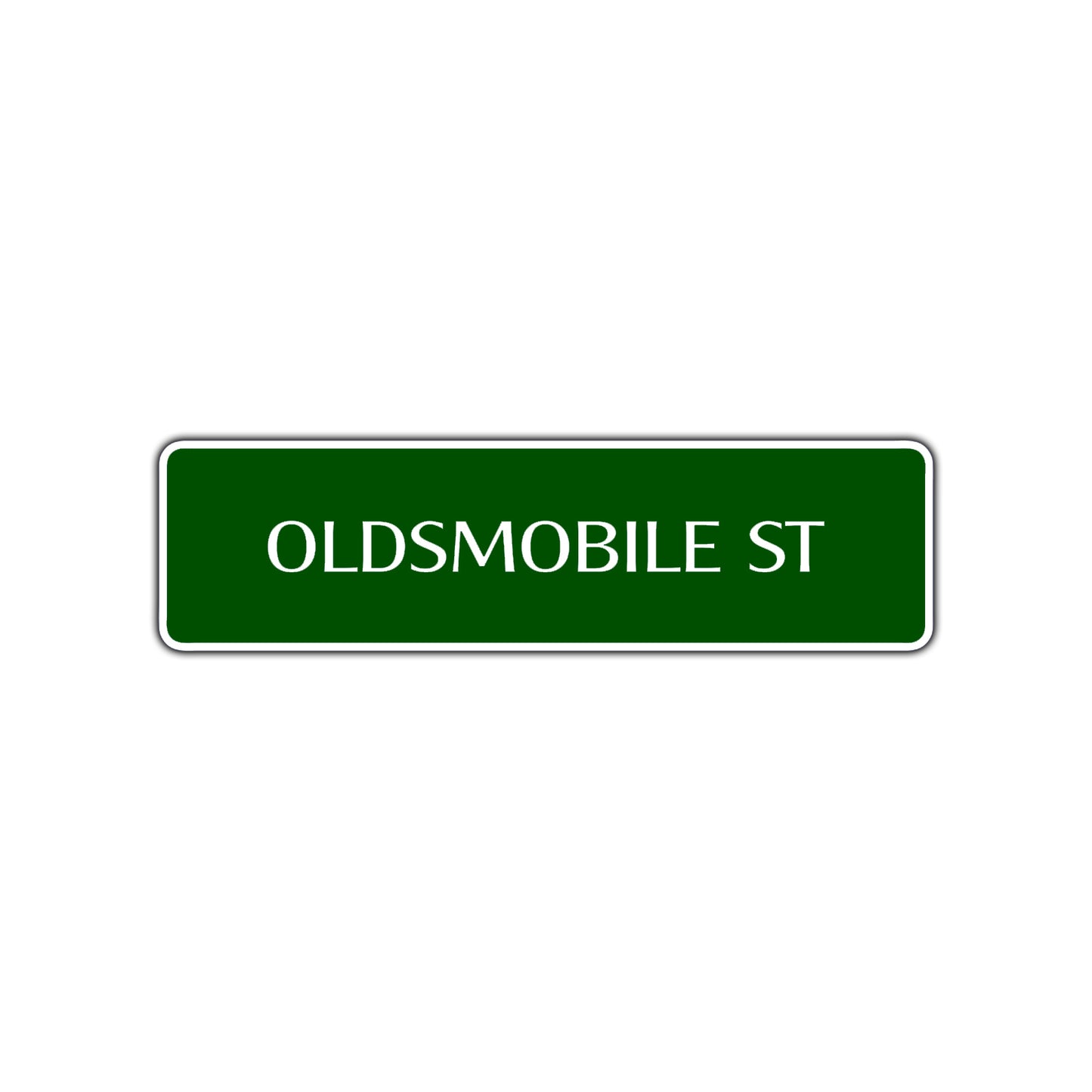Oldsmobile St Road Aluminum Metal Novelty Street Plate Sign Wall Gift Decor