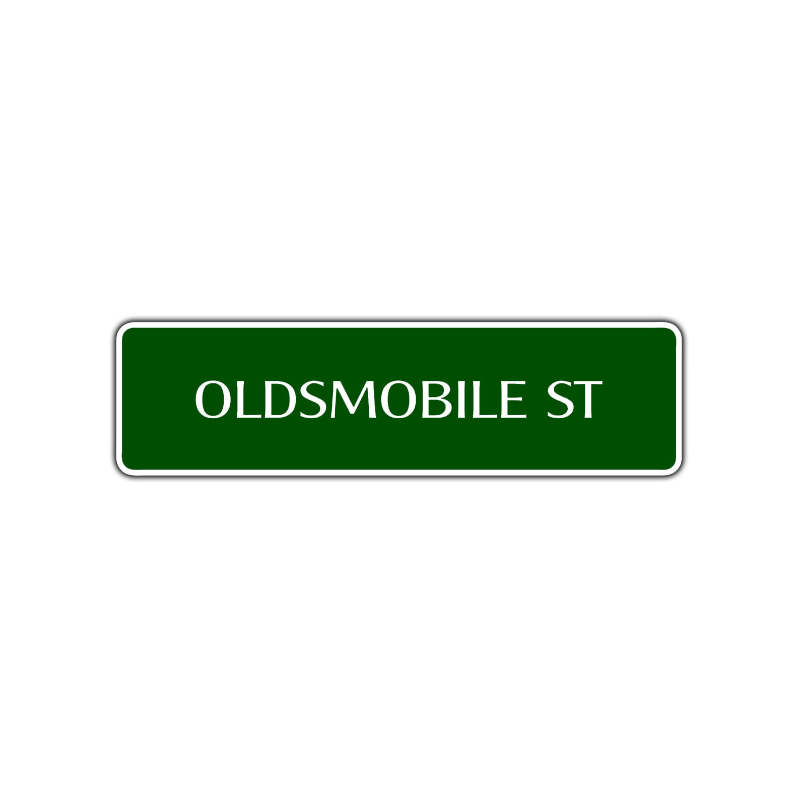 Oldsmobile St Road Aluminum Metal Novelty Street Plate Sign Wall Gift Decor