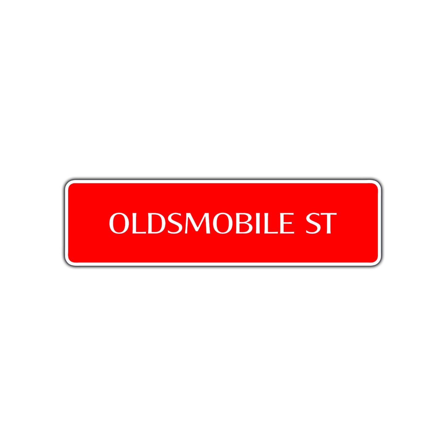 Oldsmobile St Road Aluminum Metal Novelty Street Plate Sign Wall Gift Decor