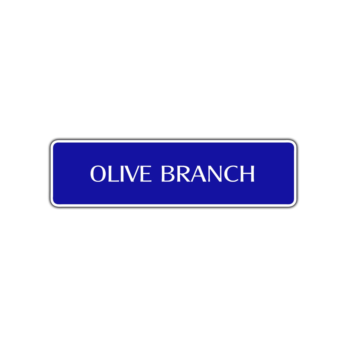 Olive Branch Collectible Road Aluminum Metal Novelty Street Plate Sign Wall Gift Decor