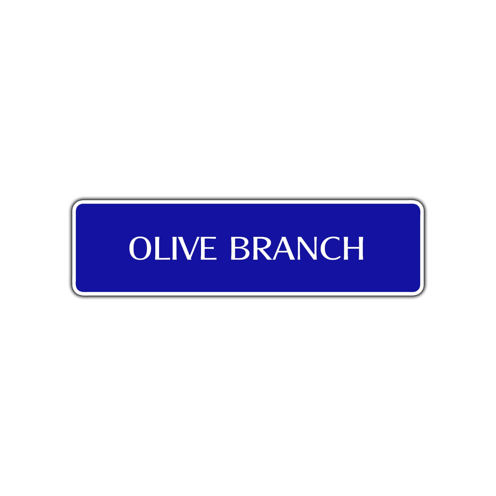 Olive Branch Collectible Road Aluminum Metal Novelty Street Plate Sign Wall Gift Decor