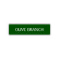 Olive Branch Collectible Road Aluminum Metal Novelty Street Plate Sign Wall Gift Decor