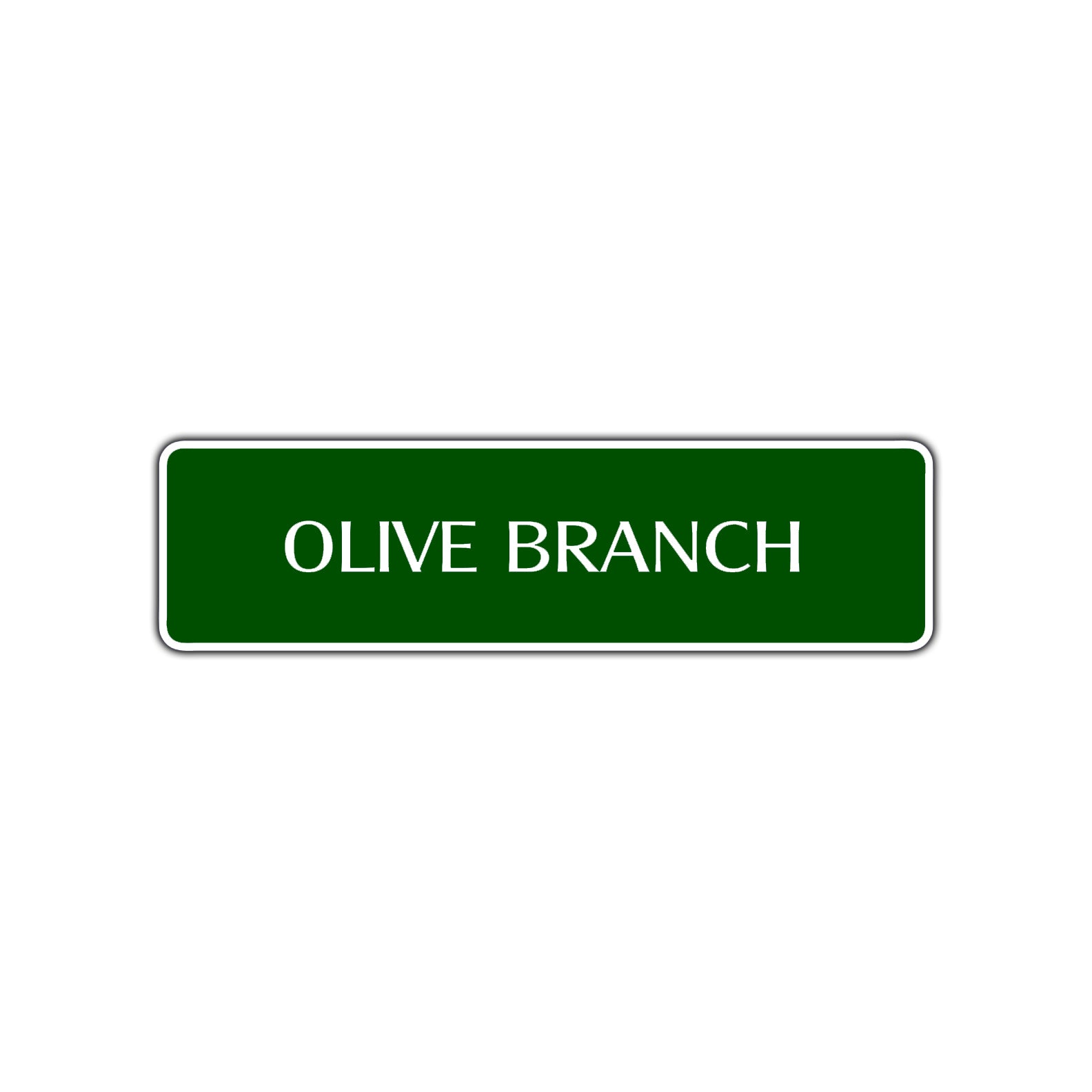 Olive Branch Collectible Road Aluminum Metal Novelty Street Plate Sign Wall Gift Decor