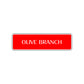 Olive Branch Collectible Road Aluminum Metal Novelty Street Plate Sign Wall Gift Decor