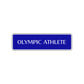 Olympic Athlete Road Aluminum Metal Novelty Street Plate Sign Wall Gift Decor