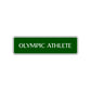 Olympic Athlete Road Aluminum Metal Novelty Street Plate Sign Wall Gift Decor