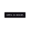 Open 24 Hours Hotel Motel Gas Station Road Aluminum Metal Novelty Street Plate Sign Wall Gift Decor