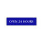 Open 24 Hours Hotel Motel Gas Station Road Aluminum Metal Novelty Street Plate Sign Wall Gift Decor