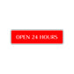 Open 24 Hours Hotel Motel Gas Station Road Aluminum Metal Novelty Street Plate Sign Wall Gift Decor