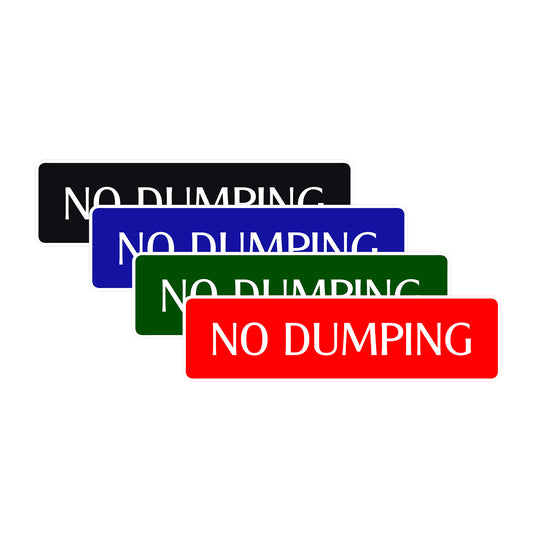 No Dumping 24 Hour Surveillance Road Aluminum Metal Novelty Street Plate Sign Wall Gift Decor