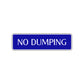 No Dumping 24 Hour Surveillance Road Aluminum Metal Novelty Street Plate Sign Wall Gift Decor
