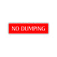 No Dumping 24 Hour Surveillance Road Aluminum Metal Novelty Street Plate Sign Wall Gift Decor