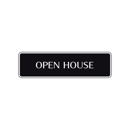 Open House Real Estate Road Aluminum Metal Novelty Street Plate Sign Wall Gift Decor