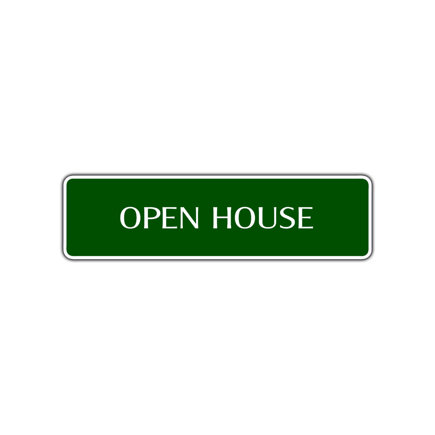 Open House Real Estate Road Aluminum Metal Novelty Street Plate Sign Wall Gift Decor