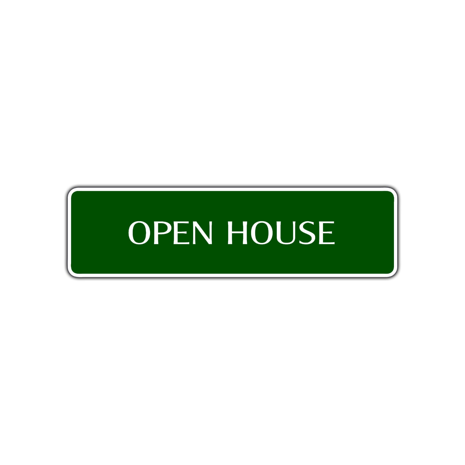 Open House Real Estate Road Aluminum Metal Novelty Street Plate Sign Wall Gift Decor