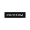 Opossum Drive Animal Road Aluminum Metal Novelty Street Plate Sign Wall Gift Decor