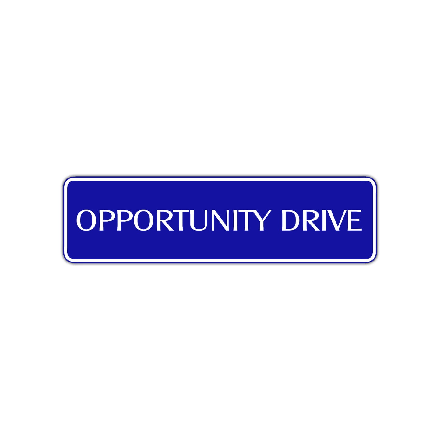 Opportunity Drive Road Aluminum Metal Novelty Street Plate Sign Wall Gift Decor