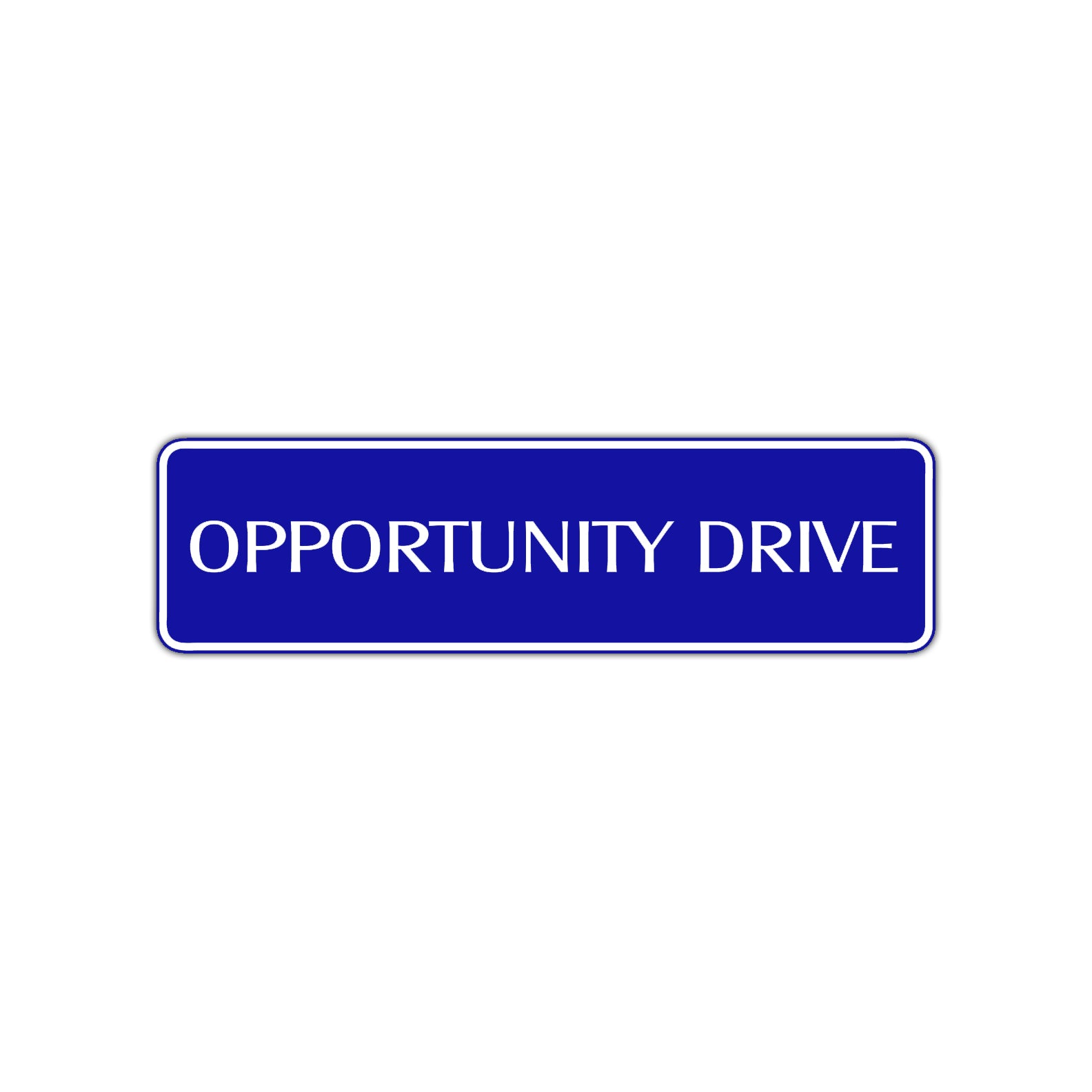 Opportunity Drive Road Aluminum Metal Novelty Street Plate Sign Wall Gift Decor