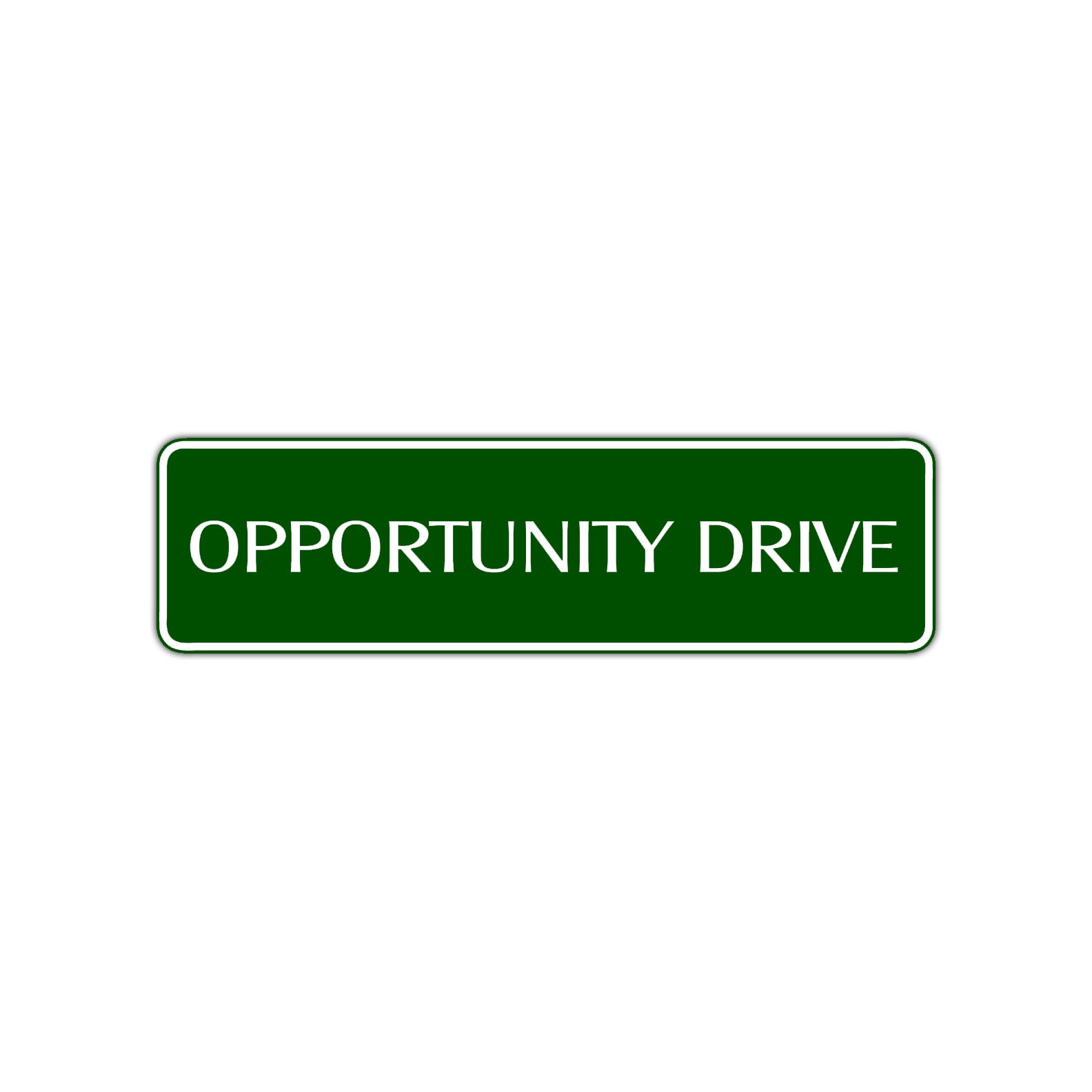 Opportunity Drive Road Aluminum Metal Novelty Street Plate Sign Wall Gift Decor