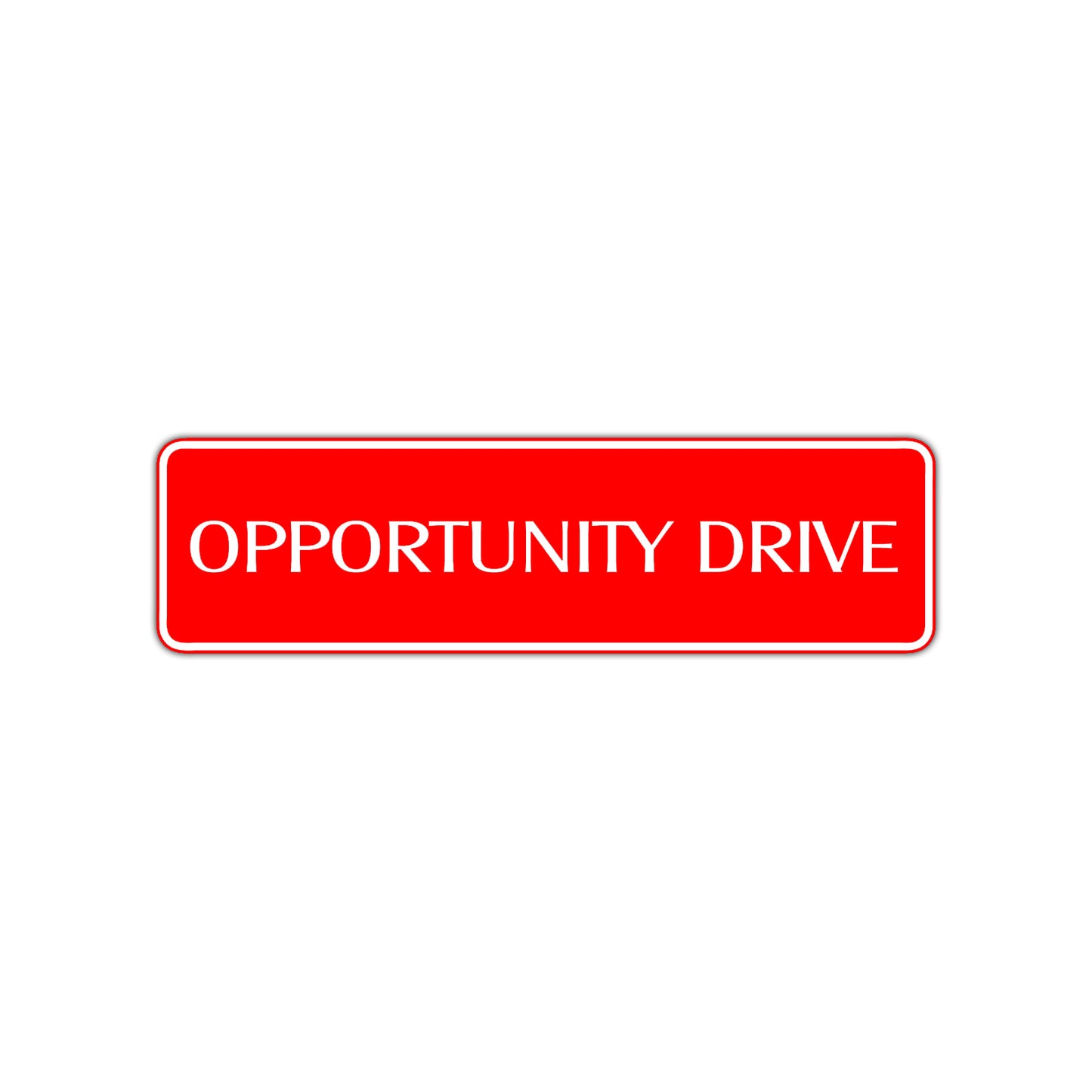Opportunity Drive Road Aluminum Metal Novelty Street Plate Sign Wall Gift Decor