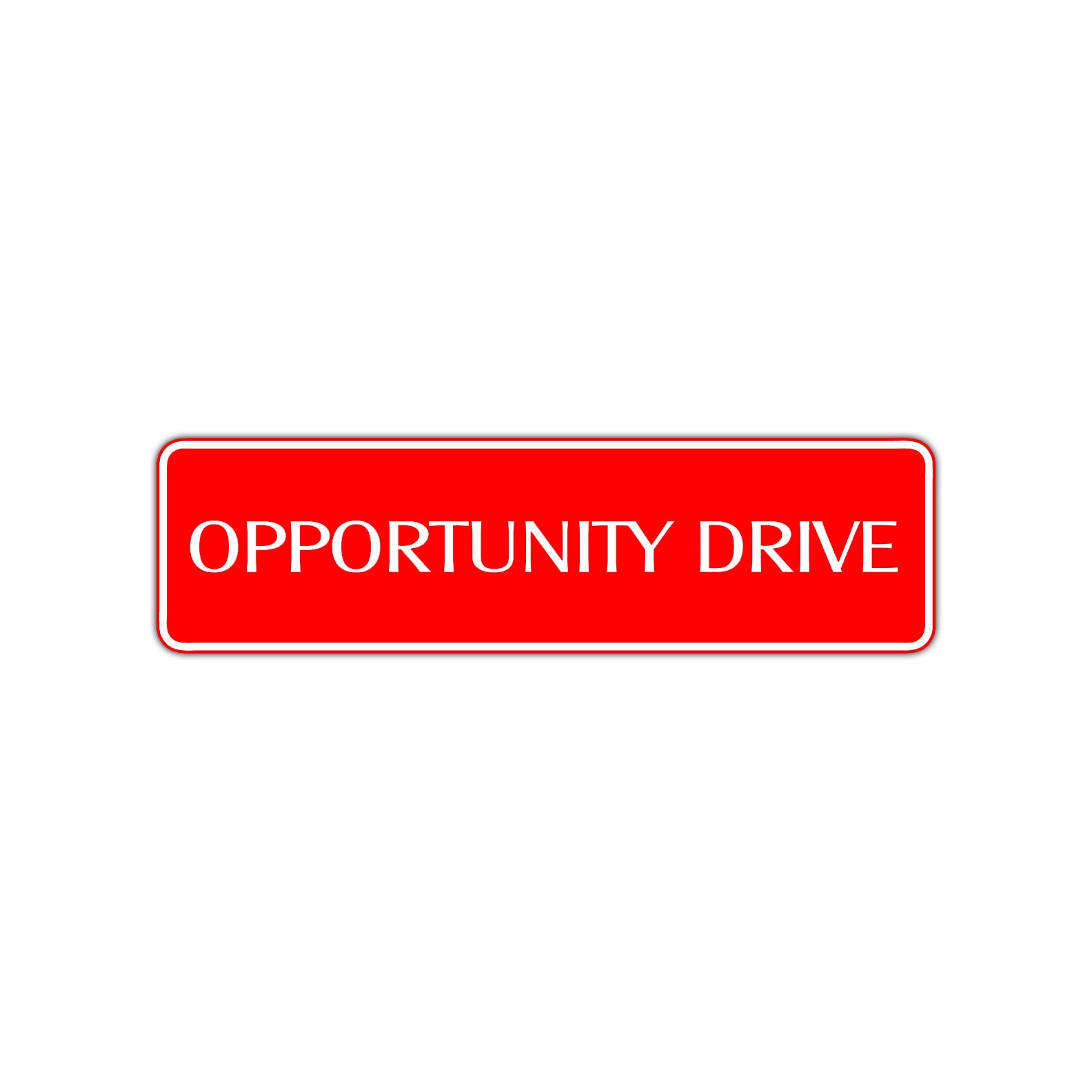 Opportunity Drive Road Aluminum Metal Novelty Street Plate Sign Wall Gift Decor