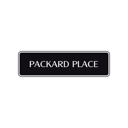 Packard Place Road Aluminum Metal Novelty Street Plate Sign Wall Gift Decor