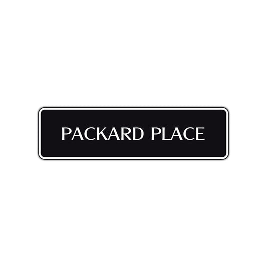 Packard Place Road Aluminum Metal Novelty Street Plate Sign Wall Gift Decor