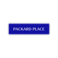 Packard Place Road Aluminum Metal Novelty Street Plate Sign Wall Gift Decor