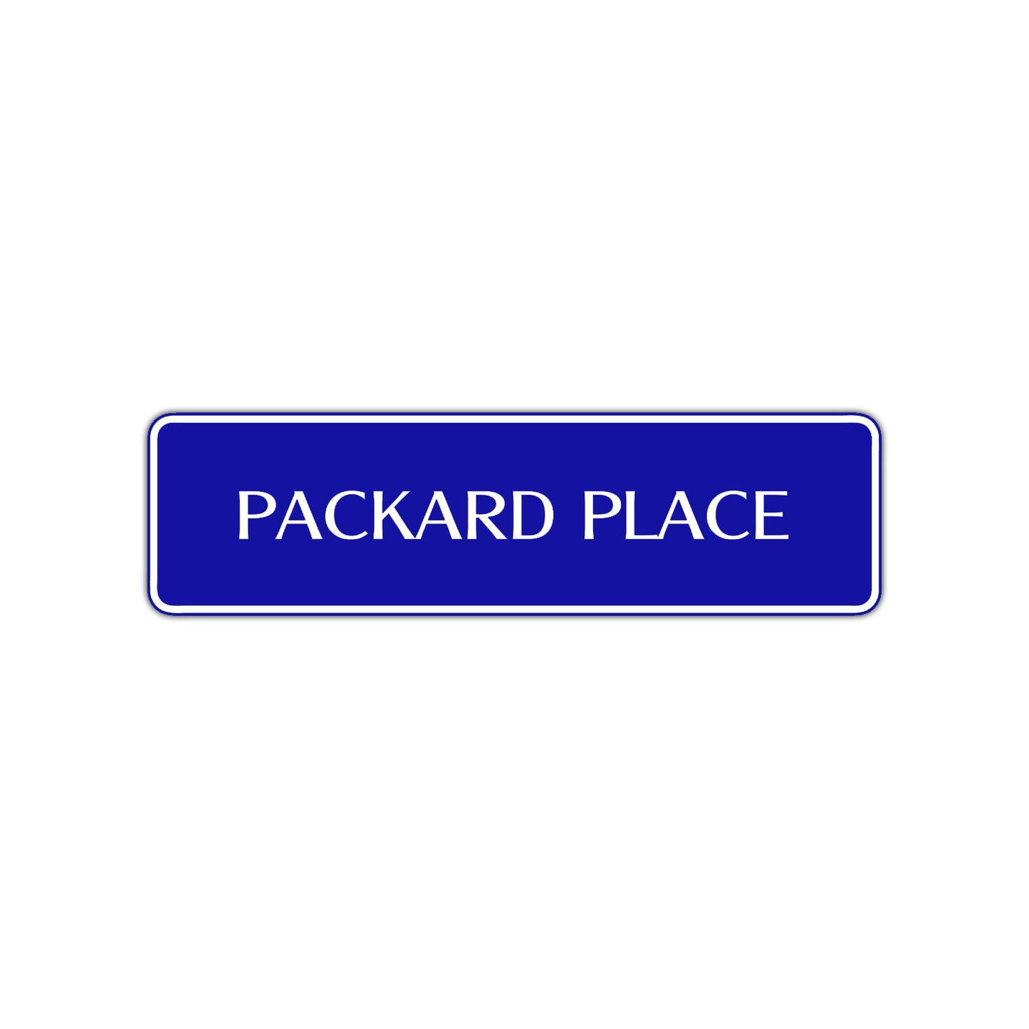 Packard Place Road Aluminum Metal Novelty Street Plate Sign Wall Gift Decor
