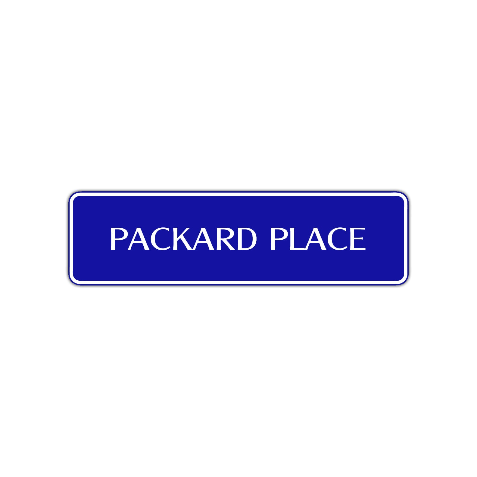 Packard Place Road Aluminum Metal Novelty Street Plate Sign Wall Gift Decor
