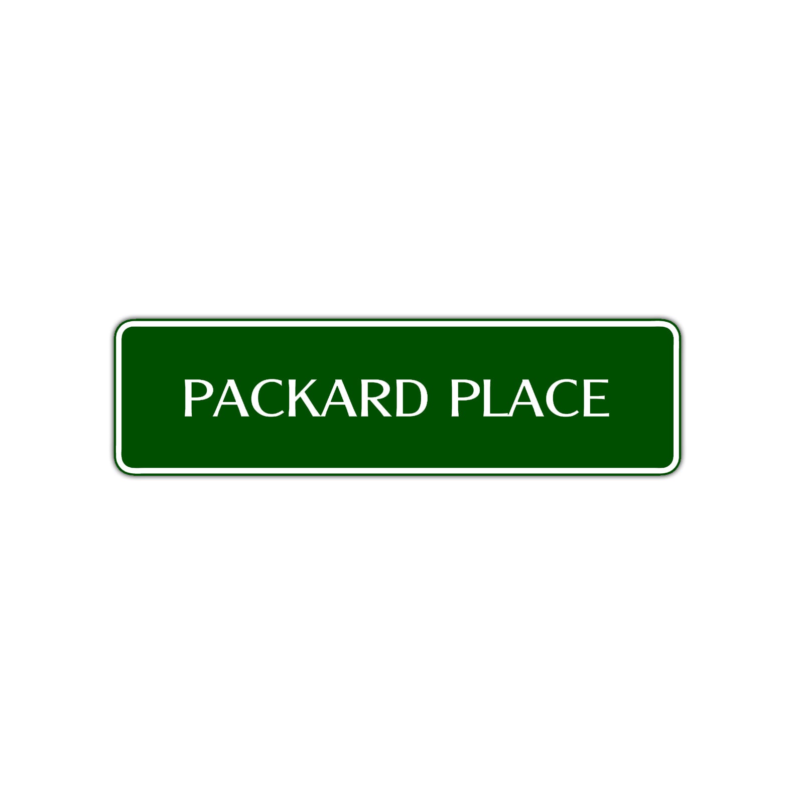 Packard Place Road Aluminum Metal Novelty Street Plate Sign Wall Gift Decor