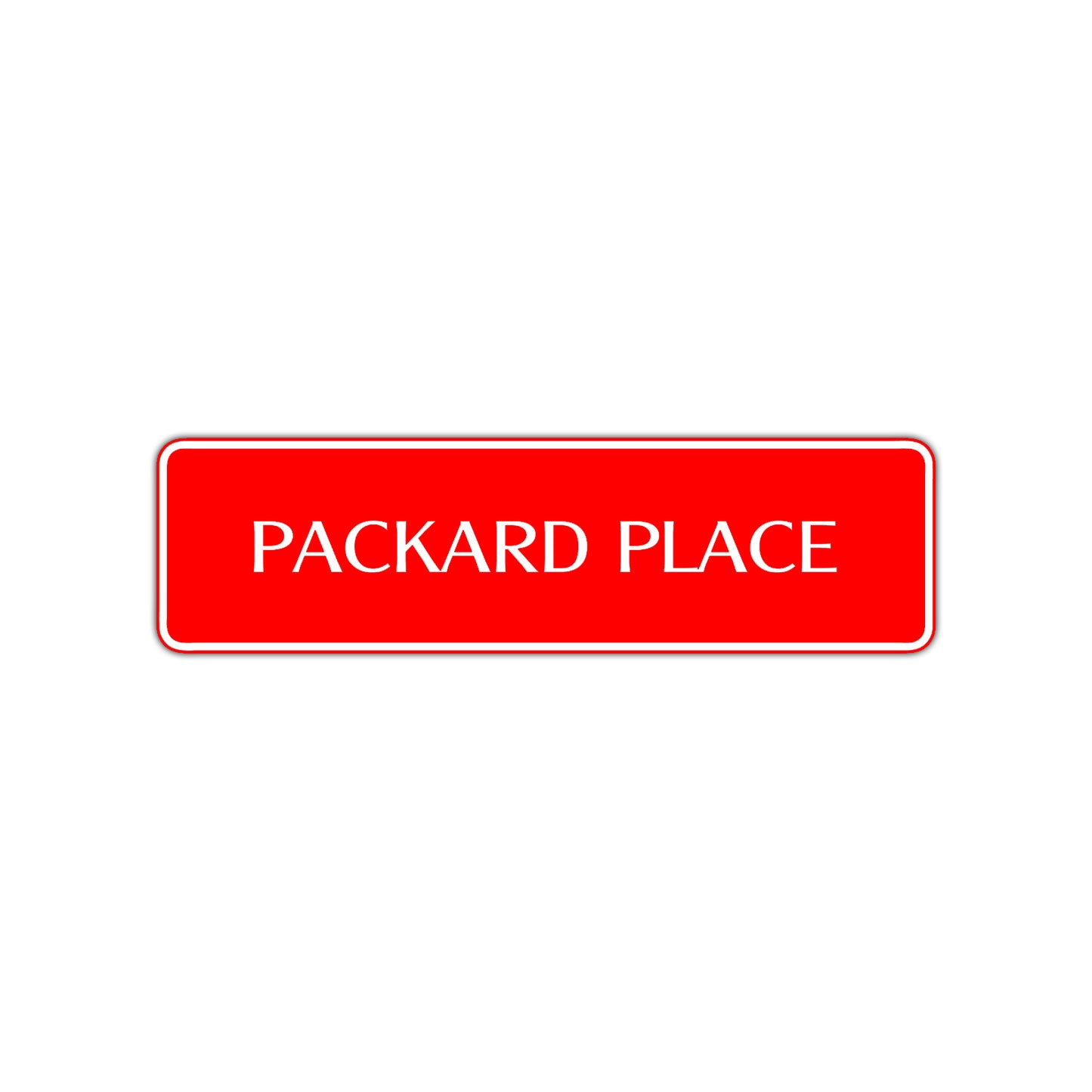 Packard Place Road Aluminum Metal Novelty Street Plate Sign Wall Gift Decor
