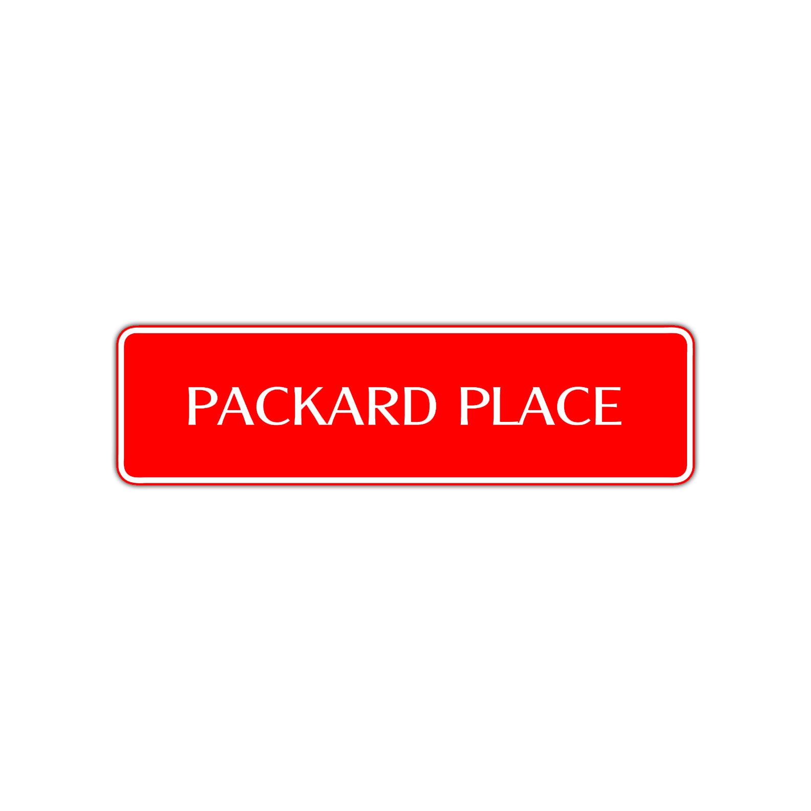 Packard Place Road Aluminum Metal Novelty Street Plate Sign Wall Gift Decor