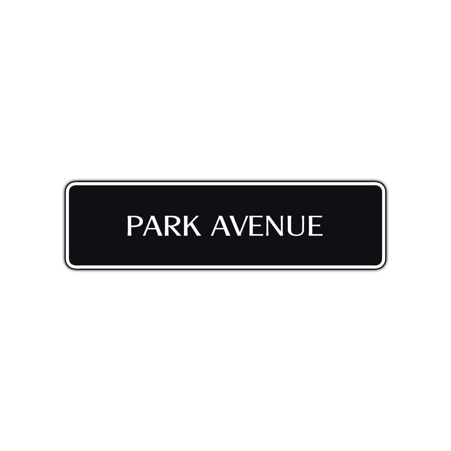 Park Avenue New York Central Park Road Aluminum Metal Novelty Street Plate Sign Wall Gift Decor