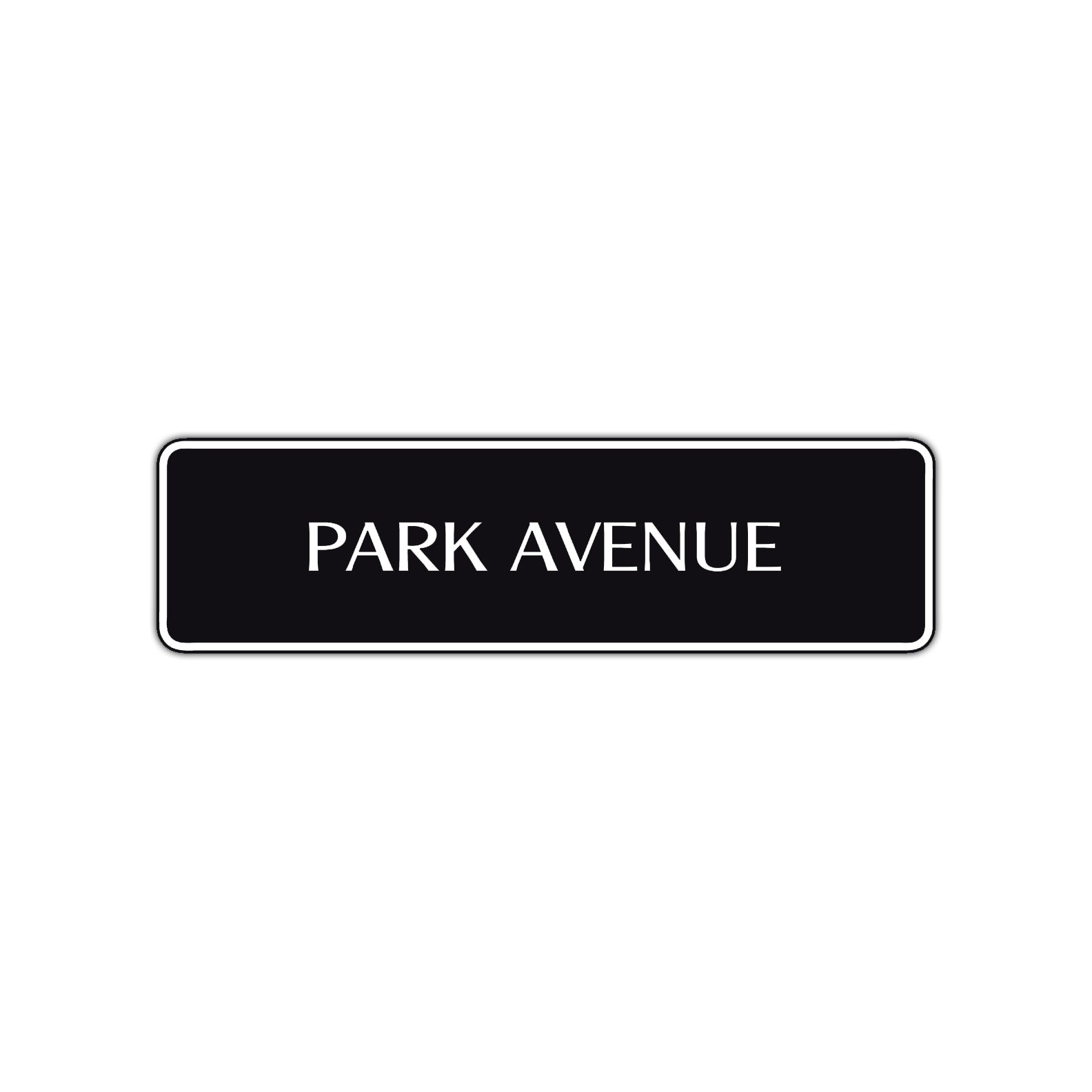 Park Avenue New York Central Park Road Aluminum Metal Novelty Street Plate Sign Wall Gift Decor