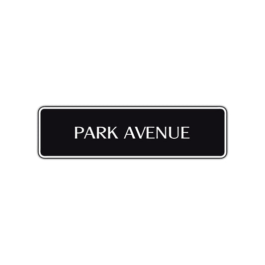 Park Avenue New York Central Park Road Aluminum Metal Novelty Street Plate Sign Wall Gift Decor