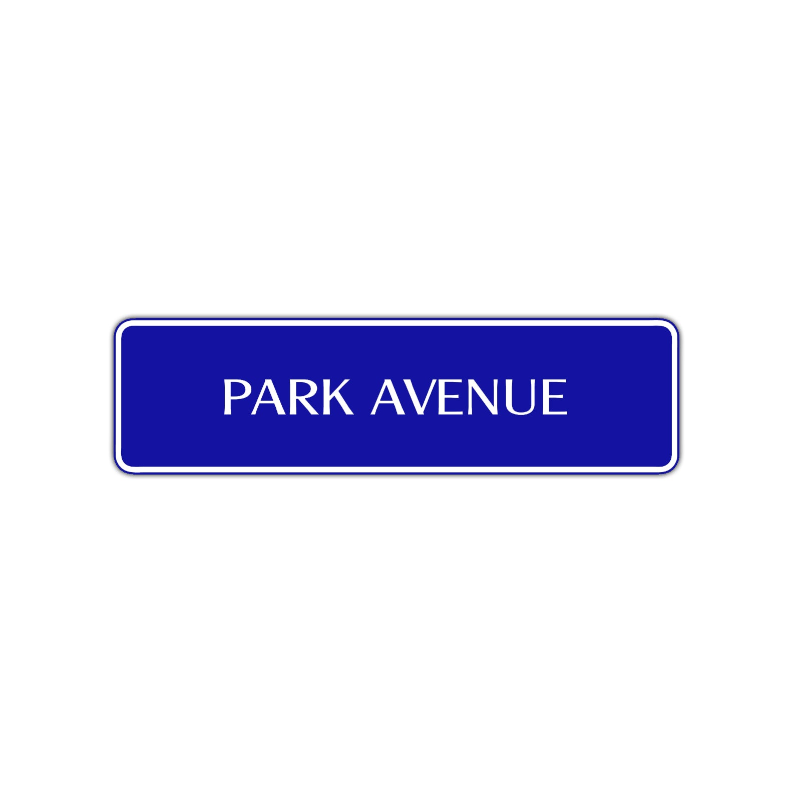 Park Avenue New York Central Park Road Aluminum Metal Novelty Street Plate Sign Wall Gift Decor