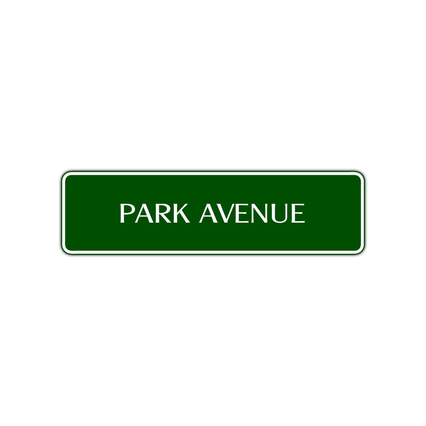 Park Avenue New York Central Park Road Aluminum Metal Novelty Street Plate Sign Wall Gift Decor