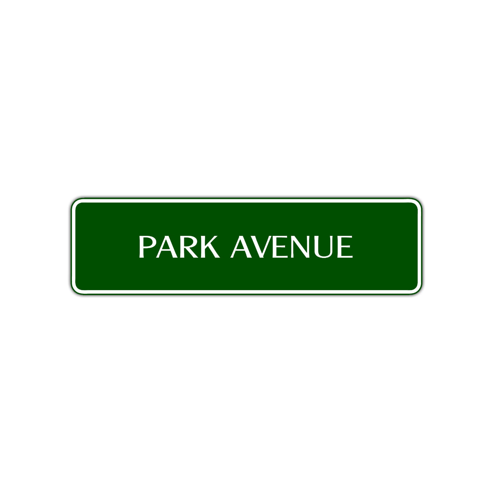 Park Avenue New York Central Park Road Aluminum Metal Novelty Street Plate Sign Wall Gift Decor