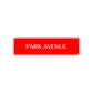 Park Avenue New York Central Park Road Aluminum Metal Novelty Street Plate Sign Wall Gift Decor