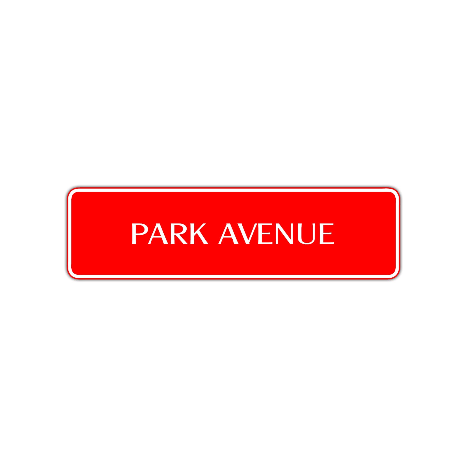 Park Avenue New York Central Park Road Aluminum Metal Novelty Street Plate Sign Wall Gift Decor
