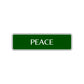 Peace Road Aluminum Metal Novelty Street Plate Sign Wall Gift Decor