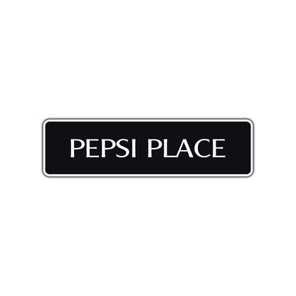 Pepsi Place Road Aluminum Metal Novelty Street Plate Sign Wall Gift Decor