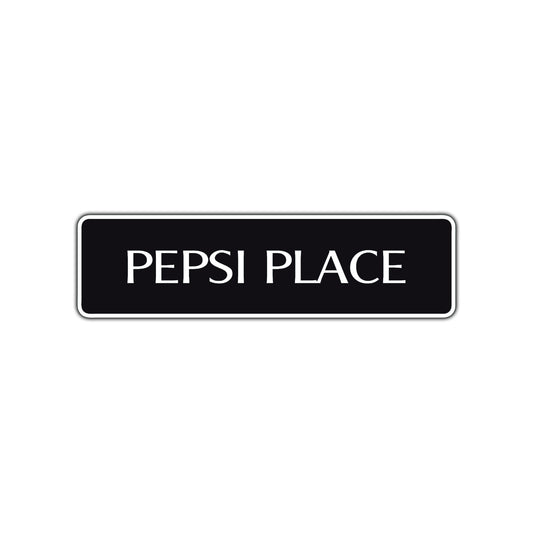 Pepsi Place Road Aluminum Metal Novelty Street Plate Sign Wall Gift Decor