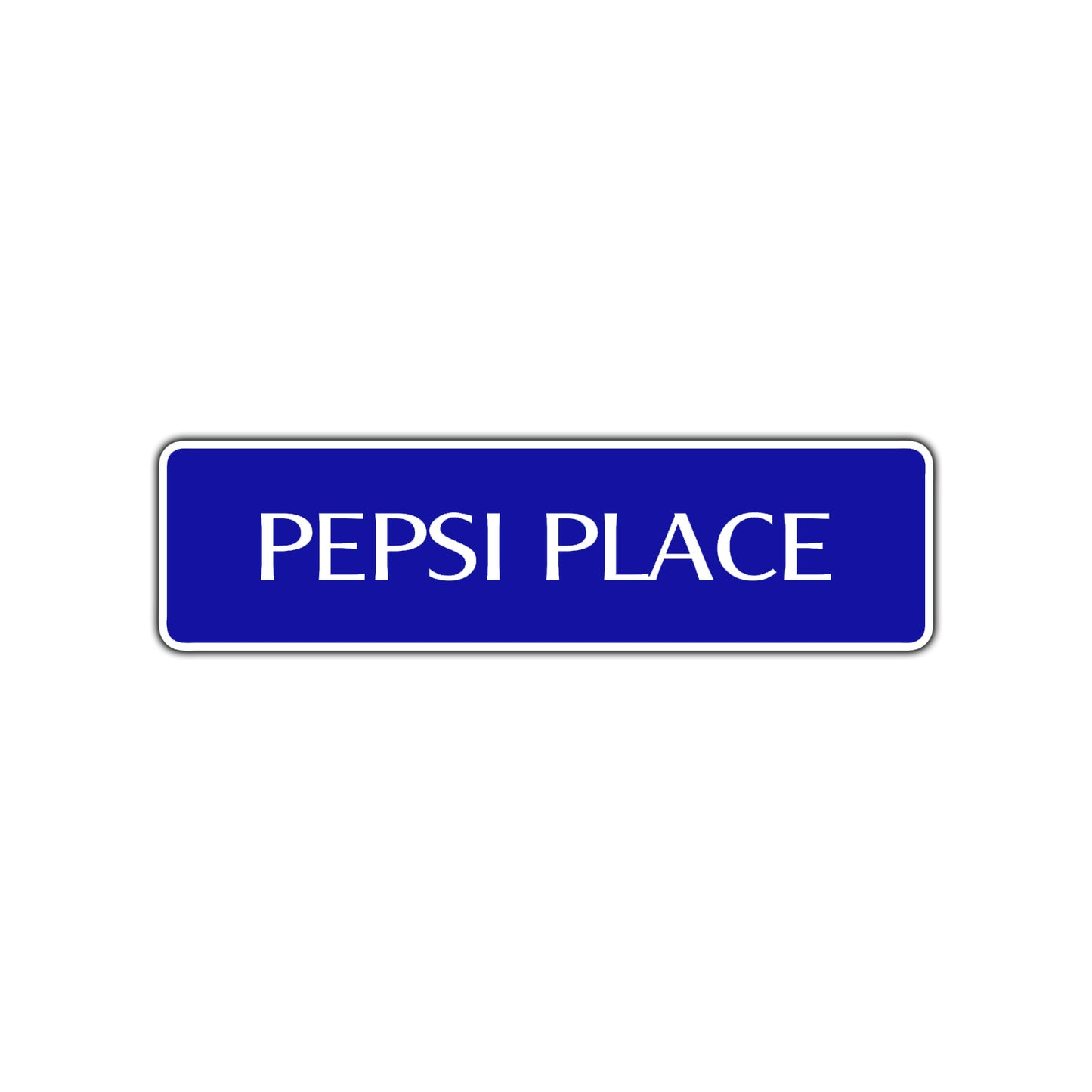 Pepsi Place Road Aluminum Metal Novelty Street Plate Sign Wall Gift Decor