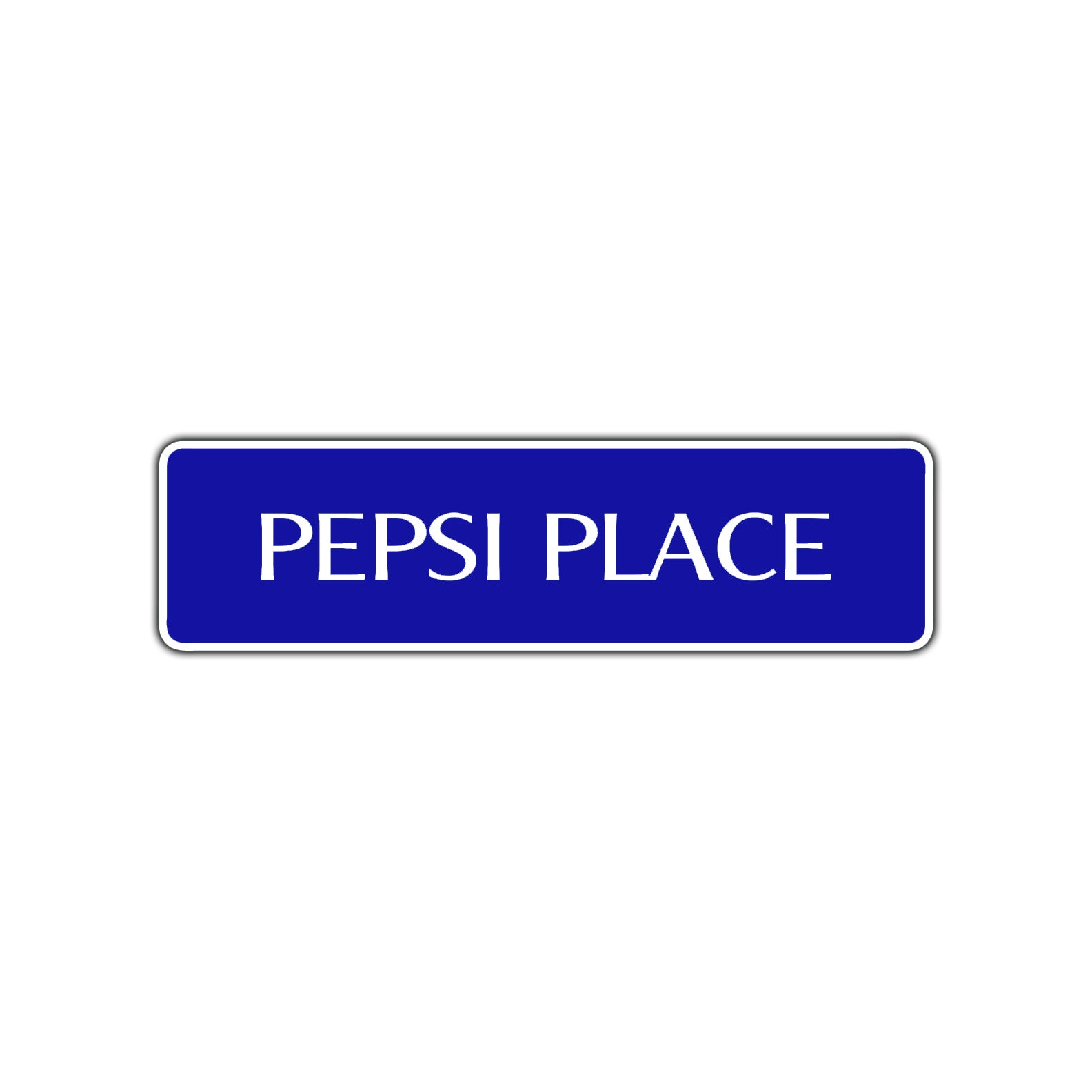 Pepsi Place Road Aluminum Metal Novelty Street Plate Sign Wall Gift Decor