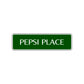 Pepsi Place Road Aluminum Metal Novelty Street Plate Sign Wall Gift Decor