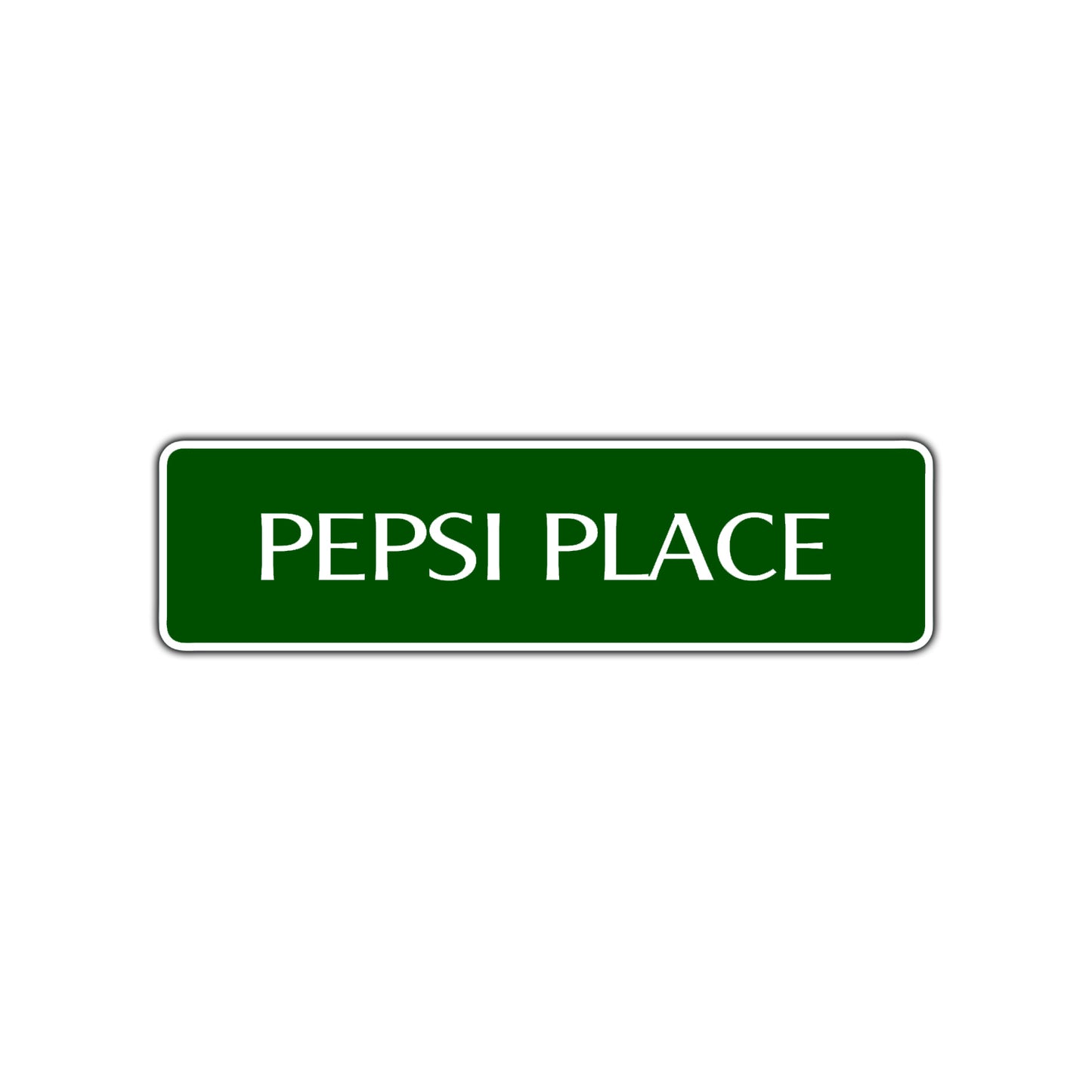 Pepsi Place Road Aluminum Metal Novelty Street Plate Sign Wall Gift Decor