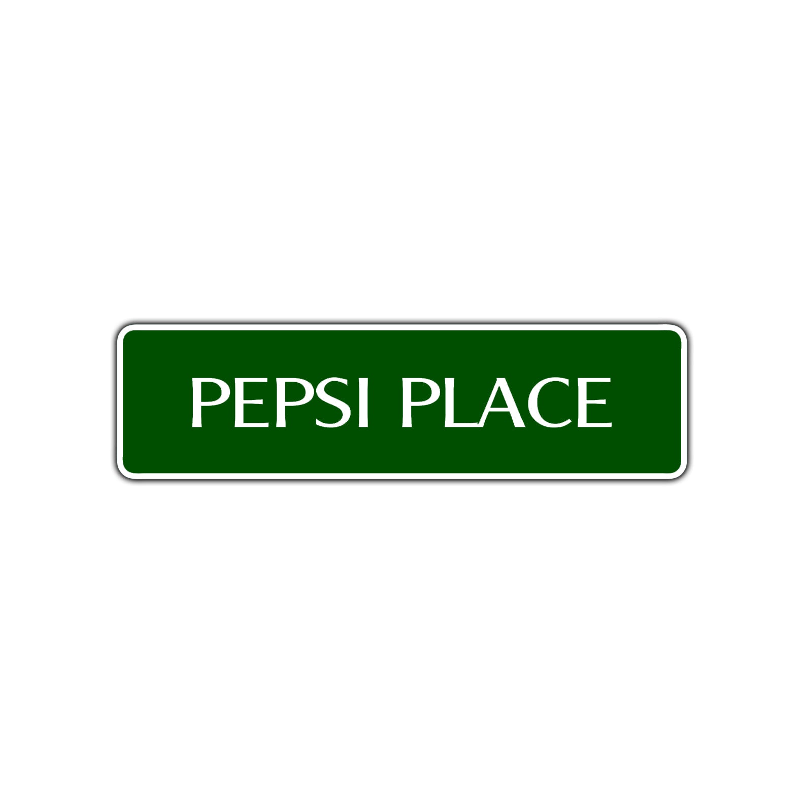Pepsi Place Road Aluminum Metal Novelty Street Plate Sign Wall Gift Decor