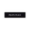Pilots Place Road Aluminum Metal Novelty Street Plate Sign Wall Gift Decor